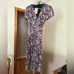 Floral wrap dress